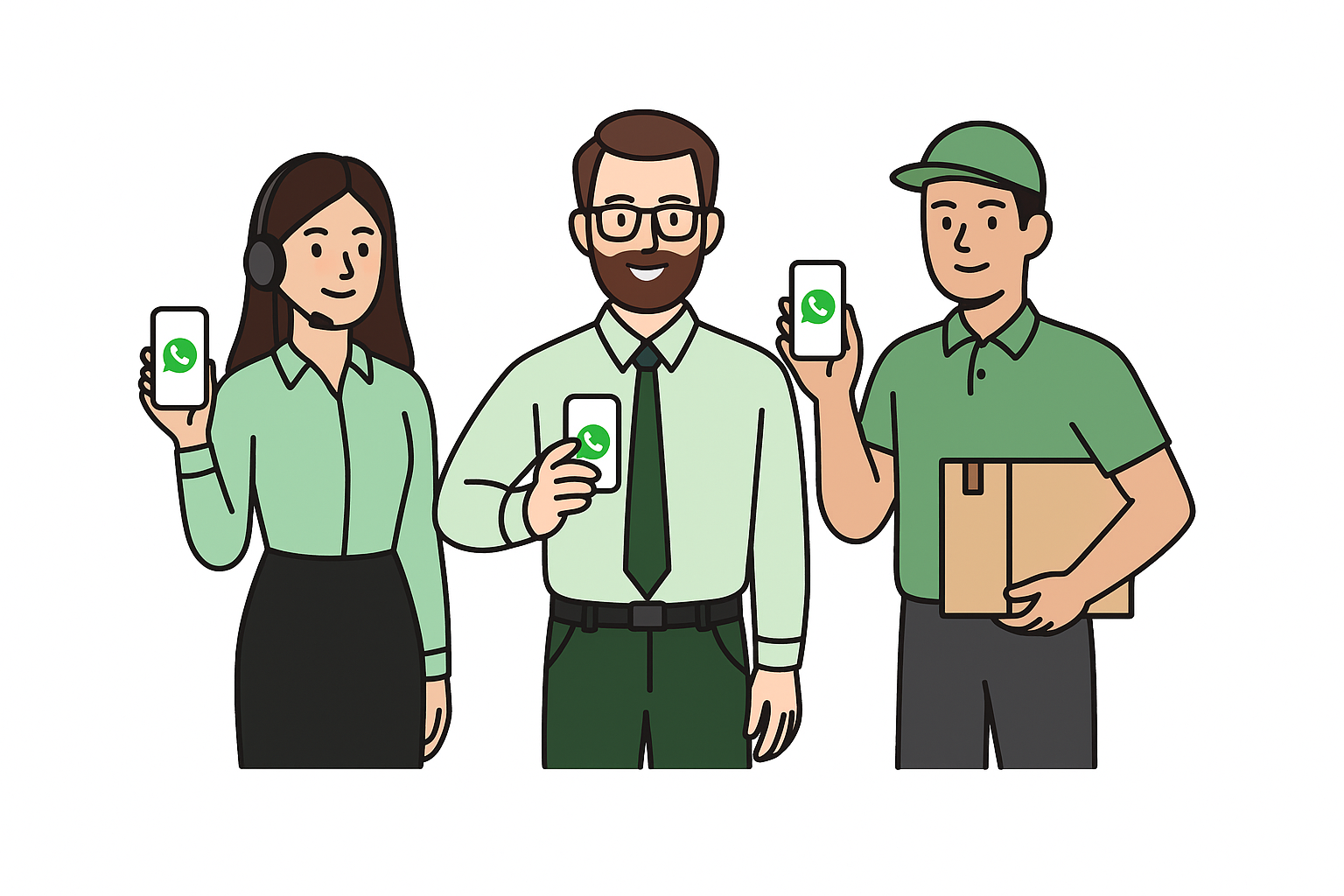 Organizar setores no WhatsApp Business